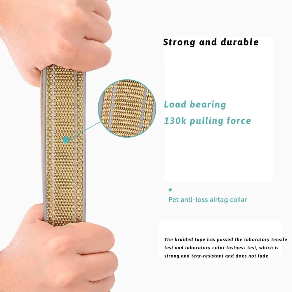 Original Airtag Case Leather Dog Cat Traction Collar for Apple Airtags Location Tracker Pet Anti-Lost Device Dog Accessories